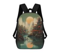 sinyumoney Japanese Fantasy 07 Sac À Dos Scolaire Pour Filles Et Garçons, Avec Poche, Sac À Dos Tendance Pour Enfants 17inch