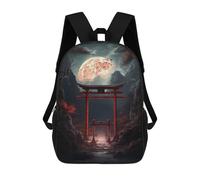 sinyumoney Japanese Fantasy Gate Sacs À Dos Tendance Imprimés En 3D 17inch Sac D'école Décontracté Pour Enfants, Garçons, Élèves Du Primaire Et Du Collège