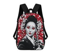 sinyumoney Japanese Geisha Ink Wash Sac À Dos Imprimé En 3D Pour Garçons, Sac D'école Grande Capacité, Sac De Voyage, Sac À Livres, Sac D'école Pour Garçons, Mochila 17inch