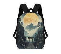sinyumoney Japanese Mountain Gate Sacs À Dos Pour Enfants, Cartables, Sacs À Dos Scolaires Imprimés En 3D, Sacs À Dos De Voyage Tendance Pour Enfants (primaire, Collège) 17inch