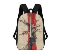 sinyumoney Japanese Sakura Katana Sac À Dos Imprimé En 3D Pour Enfants, Sac D'école, Sac De Voyage Grande Capacité, Sac À Livres, Sac À Dos Pour Enfants 17inch