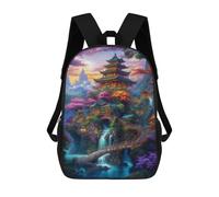 sinyumoney Japanese Sunset Fantasy 04 Sac À Dos Scolaire Pour Filles Et Garçons, Sac À Dos Avec Poche, Sac À Dos Tendance Pour Enfants 17inch
