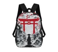 sinyumoney Japanese Torii Ink Wash Sac À Dos Imprimé En 3D Pour Enfants, Sac D'école Grande Capacité, Sac De Voyage, Sac À Livres, Sac À Dos Scolaire Pour Enfants 17inch