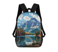 sinyumoney Jasper National Park Canada Landscape Art Sac À Dos, Cartable Imprimé En 3D, Sac À Goûter, Sac À Dos De Voyage, Sac À Dos Entre Amis, Sac À Dos Scolaire Pour Filles Et Garçons 17inch