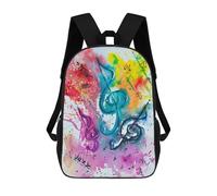 sinyumoney Jazz Music Sac À Dos Pour Garçons Et Adolescents, Sacs À Dos Pour Filles, Sacs À Dos Pour Tout-petits, Sacs À Livres Pour L'école Primaire Et Le Collège 17inch