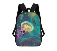sinyumoney Jellyfish Encounter Sacs À Dos Scolaires Pour Enfants, Sac D'école Imprimé En 3D Pour Garçons, Élèves Du Primaire Et Du Collège 17inch