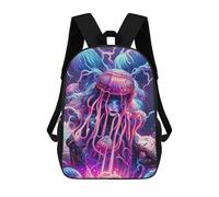 sinyumoney Jellyfish Mermaid Fantasy Sacs À Dos Scolaires Pour Garçons Et Filles, Sacs À Dos Décontractés Pour Le Sport, Sacs À Dos De Grande Capacité Pour L'école Primaire 17inch