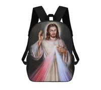 sinyumoney Jesus Christ Poster Sacs À Dos Pour Garçons, Cartables Imprimés En 3D, Sacs À Dos De Voyage Tendance Pour Garçons (primaire, Collège) 17inch