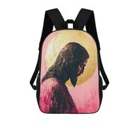 sinyumoney Jesus Golden Sun Sacs À Dos Scolaires Pour Enfants, Sac D'école Imprimé En 3D Pour Garçons, Élèves Du Primaire Et Du Collège 17inch