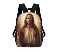 sinyumoney Jesus Light Sacs À Dos Pour Enfants, Sac D'école Imprimé En 3D, Cartable Pour Enfants, Sac De Voyage, Sac À Dos Garçon Fille, Sac D'école Pour Enfants 17inch