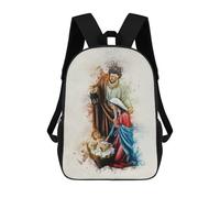 sinyumoney Joseph Mary And Jesus Sac À Dos Enfant Tendance Et Amusant, Sac À Dos Pour Garçons Et Adolescents, Sac D'école Imprimé En 3D Pour Garçons 17inch