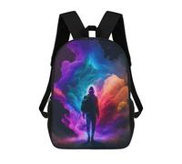 sinyumoney Journey Through Colorful Clouds Sac À Dos Scolaire Pour Adolescents, Imprimé En 3D, Ajustable, À Poches Tendance, Pour Enfants, Garçons, Filles, Étudiants Et Adolescents 17inch