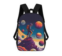 sinyumoney Journey Through Colorful Planets Sacs À Dos Pour Enfants, Cartables, Sacs À Dos Scolaires Imprimés En 3D, Sacs À Dos De Voyage Tendance Pour Enfants (primaire, Collège) 17inch