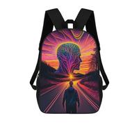 sinyumoney Journey to The Mind's Eye Sac À Dos Imprimé Pour Enfants, Sac D'école, Sac De Voyage Pour Adultes Et Enfants 17inch