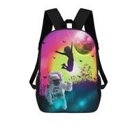 sinyumoney Journey to The Stars Sac À Dos Scolaire Pour Adolescents, Imprimé En 3D, Ajustable, À Poches Tendance, Pour Enfants, Garçons, Filles, Étudiants Et Adolescents 17inch