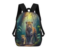 sinyumoney Jungle Jaguar Family Sacs À Dos Pour Enfants, Cartables, Sacs À Dos Scolaires Imprimés En 3D, Sacs À Dos De Voyage Tendance Pour Enfants (primaire, Collège) 17inch