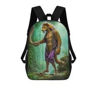 sinyumoney Jungle Lion's Journey Sac À Dos Scolaire Imprimé En 3D Pour Garçons Et Filles, Sac À Dos Pour Enfants, Sac De Voyage 17inch