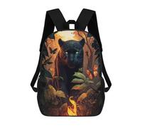sinyumoney Jungle Majesty Panther's Gaze Sac À Dos Imprimé 3D Pour Enfants, Sac À Dos Léger Pour Écoliers Et Écoliers, Sac À Goûter Pour La Crèche 17inch