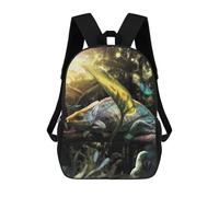 sinyumoney Jungle Party Sac À Dos Scolaire Pour Enfants Imprimé En 3D, Idéal Pour Les Voyages Et Les Livres 17inch