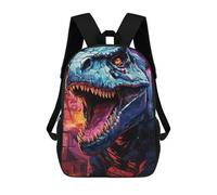 sinyumoney Jurassic Night T-Rex Roars 17inch Sac À Dos Scolaire Imprimé En 3D Pour Enfants, Style Décontracté Et Tendance, Idéal Pour Les Voyages Et Les Études.