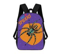 sinyumoney Just Love Spiders Graphic Art Arachnid Art Sac À Dos Scolaire Pour Adolescents, Imprimé En 3D, Ajustable, À Poches Tendance, Pour Enfants, Garçons, Filles, Étudiants Et Adolescents 17inch