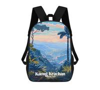 sinyumoney Kaeng Krachan National Park Thailand Sacs À Dos Imprimés En 3D Pour Enfants, Sacs D'école Tendance Pour Garçons, Sacs De Voyage, Sacs Scolaires Pour Élèves Du Primaire 17inch