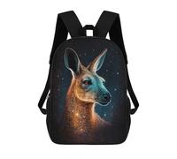 sinyumoney Kangaroo in Space Art Print Sacs À Dos Pour Enfants, Sac À Dos Scolaire Imprimé En 3D Pour Enfants, Sac À Dos De Voyage, Sac À Livres Pour Enfants 17inch Sac D'école