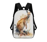 sinyumoney Kangaroo in Watercolor Sacs À Dos Pour Enfants, Cartables Imprimés En 3D, Sacs À Dos Pour Élèves Du Primaire Et Du Collège (garçons Et Filles) 17inch
