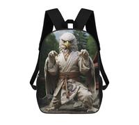 sinyumoney Karate Eagle Sac À Dos Enfant Tendance Et Amusant, Sac À Dos Pour Garçons Et Adolescents, Sac D'école Imprimé En 3D Pour Garçons 17inch