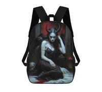 sinyumoney Keeper of Lost Souls Lilith Sac À Dos Scolaire Enfant Tendance Et Décontracté, Sac À Dos Imprimé En 3D Pour Garçon, Grand Sac À Dos 17inch