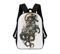 sinyumoney Kelpie Sac À Dos Imprimé En 3D, Sac D'école Décontracté Et Tendance Pour Enfants, Sac D'école Pour Garçons, Collégiens 17inch