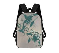 sinyumoney Killer Whale Orca Sacs À Dos Pour Enfants, Sac D'école Imprimé En 3D, Cartable Pour Enfants, Sac De Voyage, Sac À Dos Garçon Fille, Sac D'école Pour Enfants 17inch