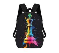 sinyumoney King Chess Piece Art Sac À Dos Imprimé 3D Pour Enfants, Sac À Dos Léger Pour Écoliers Et Écoliers, Sac À Goûter Pour La Crèche 17inch