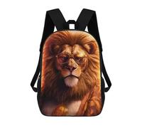 sinyumoney King of Cool Lion's Swagger Sacs À Dos Imprimés En 3D Pour Enfants, Sacs D'école Tendance Pour Garçons, Élèves Du Primaire Et Du Collège 17inch