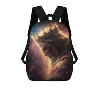 sinyumoney King's Crown Celestial Majesty Sacs À Dos Tendance Imprimés En 3D 17inch Sac D'école Décontracté Pour Enfants, Garçons, Élèves Du Primaire Et Du Collège