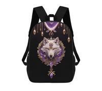 sinyumoney Kintsugi Art Wolf Sac À Dos Imprimé 3D Pour Enfants, Sac À Dos Léger Pour Écoliers Et Écoliers, Sac À Goûter Pour La Crèche 17inch
