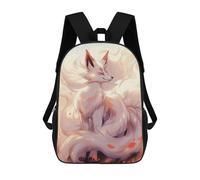 sinyumoney Kitsune Japanese Fox Sacs À Dos Scolaires Pour Enfants, Sac D'école Imprimé En 3D Pour Garçons, Élèves Du Primaire Et Du Collège 17inch