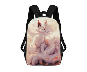 sinyumoney Kitsune Japanese Fox Sacs À Dos Scolaires Pour Enfants, Sac D'école Imprimé En 3D Pour Garçons, Élèves Du Primaire Et Du Collège 17inch