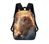 sinyumoney Kitten Dreamworld Sac À Dos Scolaire Pour Enfants, Imprimé En 3D, Sac À Dos Tendance Pour Garçons, Élèves Du Primaire Et Du Collège 17inch