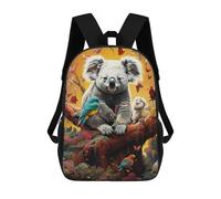 sinyumoney Koala in A Colorful Forest Sacs À Dos Imprimés En 3D Pour Enfants, Sacs D'école Tendance Pour Garçons, Élèves Du Primaire Et Du Collège 17inch