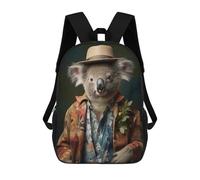 sinyumoney Koala in Boho Suit Sacs À Dos Pour Enfants, Cartables, Sacs À Dos Scolaires Imprimés En 3D, Sacs À Dos De Voyage Tendance Pour Enfants (primaire, Collège) 17inch