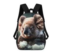sinyumoney Koala in Clouds -2 Sac À Dos Scolaire Enfant Tendance Et Décontracté, Sac À Dos Imprimé En 3D Pour Garçon, Grand Sac À Dos 17inch