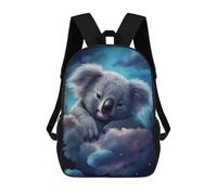 sinyumoney Koala in Clouds Night Sky Sac À Dos Scolaire Pour Enfants, Grand Sac À Dos 3D, Cadeau Pour Enfants 17inch