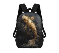 sinyumoney Koi Enchanted Castle Sacs À Dos Imprimés En 3D Pour Enfants, Sacs D'école Tendance Pour Garçons, Élèves Du Primaire Et Du Collège 17inch