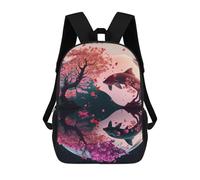 sinyumoney Koi Fish Ying Yang Sacs À Dos Pour Enfants, Sac À Dos Scolaire, Sac À Dos Imprimé En 3D Pour Enfants, Sac À Dos De Voyage, Sac À Livres, Sac D'école Pour Enfants 17inch