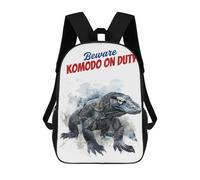 sinyumoney Komodo Dragon Sac À Dos Scolaire Imprimé En 3D Pour Garçons Et Filles, Sac À Dos Pour Enfants, Sac De Voyage 17inch
