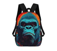 sinyumoney Kong The Primate King Sac À Dos Enfant Tendance Et Amusant, Sac À Dos Pour Garçons Et Adolescents, Sac D'école Imprimé En 3D Pour Garçons 17inch