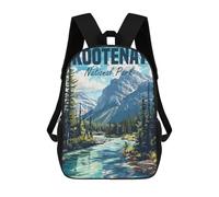 sinyumoney Kootenay National Park Sacs À Dos Pour Enfants, Cartables Imprimés En 3D, Sacs À Dos Pour Élèves Du Primaire Et Du Collège (garçons Et Filles) 17inch