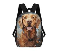 sinyumoney Labrador Digital Art Sacs À Dos Pour Enfants, Cartables, Sacs À Dos Scolaires Imprimés En 3D, Sacs À Dos De Voyage Tendance Pour Enfants (primaire, Collège) 17inch
