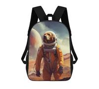 sinyumoney Labrador Mars Sac À Dos Scolaire Imperméable, Sac À Dos Professionnel Pour Filles, Garçons Et Adolescents 17inch